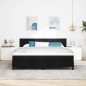 vidaXL Letto con Box Spring e Materasso Nero 180x200 cm Tessuto vidaXL Letto con Box Spring e Materasso Nero 180x200 cm Tessuto