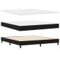 vidaXL Letto con Box Spring e Materasso Nero 180x200 cm Tessuto vidaXL Letto con Box Spring e Materasso Nero 180x200 cm Tessuto