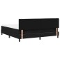 vidaXL Letto con Box Spring e Materasso Nero 180x200 cm Tessuto vidaXL Letto con Box Spring e Materasso Nero 180x200 cm Tessuto