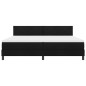 vidaXL Letto con Box Spring e Materasso & LED Nero 200x200 cm Tessuto