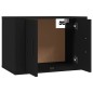 Set Mobili Porta TV 3 pz Nero in Legno Multistrato Set Mobili Porta TV 3 pz Nero in Legno Multistrato