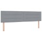vidaXL Letto Box Spring con Materasso & LED Grigio Chiaro 180x200 cm Tessuto vidaXL Letto Box Spring con Materasso & LED Grigio Chiaro 180x200 cm Tessuto