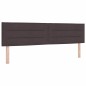 vidaXL Letto Box Spring con Materasso & LED Marrone Scuro 180x200 cm Tessuto