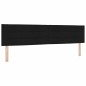 vidaXL Letto Box Spring con Materasso & LED Nero 200x200 cm Tessuto