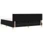 vidaXL Letto Box Spring con Materasso & LED Nero 200x200 cm Tessuto