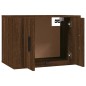 Set Mobili Porta TV 3 pz Rovere Marrone in Legno Multistrato Set Mobili Porta TV 3 pz Rovere Marrone in Legno Multistrato