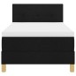 vidaXL Letto con Materasso & LED Nero 90x200 cm Tessuto vidaXL Letto con Materasso & LED Nero 90x200 cm Tessuto