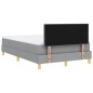 vidaXL Letto con Box Spring con Materasso & LED Grigio Chiaro 120x200 cm Tessuto vidaXL Letto con Box Spring con Materasso & LED Grigio Chiaro 120x200 cm Tessuto