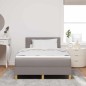 vidaXL Letto Box Spring con Materasso & LED Tortora 120x200 cm Tessuto vidaXL Letto Box Spring con Materasso & LED Tortora 120x200 cm Tessuto