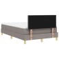 vidaXL Letto Box Spring con Materasso & LED Tortora 120x200 cm Tessuto vidaXL Letto Box Spring con Materasso & LED Tortora 120x200 cm Tessuto