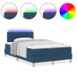 vidaXL Letto a Molle con Materasso e Luce LED Blu 120x200 cm in Tessuto vidaXL Letto a Molle con Materasso e Luce LED Blu 120x200 cm in Tessuto