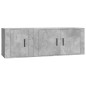 Set di Mobili Porta TV 2 pz Grigio Cemento in Legno Multistrato Set di Mobili Porta TV 2 pz Grigio Cemento in Legno Multistrato