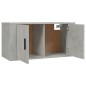 Set di Mobili Porta TV 2 pz Grigio Cemento in Legno Multistrato Set di Mobili Porta TV 2 pz Grigio Cemento in Legno Multistrato