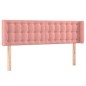 Testiera ad Orecchio Rosa 147x16x78/88 cm in Velluto Testiera ad Orecchio Rosa 147x16x78/88 cm in Velluto