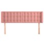Testiera ad Orecchio Rosa 147x16x78/88 cm in Velluto Testiera ad Orecchio Rosa 147x16x78/88 cm in Velluto