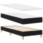vidaXL Letto Box Spring con Materasso e LED Nero 80x200 cm Tessuto vidaXL Letto Box Spring con Materasso e LED Nero 80x200 cm Tessuto