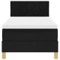 vidaXL Letto Box Spring con Materasso e LED Nero 80x200 cm Tessuto vidaXL Letto Box Spring con Materasso e LED Nero 80x200 cm Tessuto