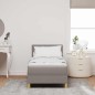 vidaXL Letto a Molle con Materasso e LED Tortora 80x200 cm Tessuto