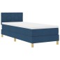 vidaXL Letto a Box Spring con Materasso & LED Blu 80x200 cm Tessuto vidaXL Letto a Box Spring con Materasso & LED Blu 80x200 cm Tessuto