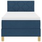 vidaXL Letto a Box Spring con Materasso & LED Blu 80x200 cm Tessuto vidaXL Letto a Box Spring con Materasso & LED Blu 80x200 cm Tessuto