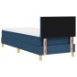 vidaXL Letto a Box Spring con Materasso & LED Blu 80x200 cm Tessuto vidaXL Letto a Box Spring con Materasso & LED Blu 80x200 cm Tessuto