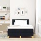 vidaXL Letto Box Spring con Materasso & LED Nero 120x190 cm Tessuto