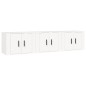 Mobili Porta TV a Parete 3 pz Bianco 57x34,5x40 cm Mobili Porta TV a Parete 3 pz Bianco 57x34,5x40 cm