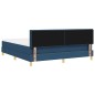 vidaXL Letto con Contenitore e Materasso e LED Blu 180x200 cm Tessuto vidaXL Letto con Contenitore e Materasso e LED Blu 180x200 cm Tessuto