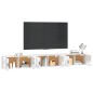 Mobili Porta TV a Parete 3 pz Bianco Lucido 100x34,5x40 cm Mobili Porta TV a Parete 3 pz Bianco Lucido 100x34,5x40 cm