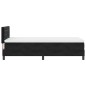 vidaXL Letto a Molle con Materasso e LED Nero 90x200 cm Velluto