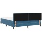 Letto a Molle con Materasso e LED Blu Scuro 180x200 cm in Velluto Letto a Molle con Materasso e LED Blu Scuro 180x200 cm in Velluto