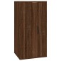 Set Mobili Porta TV 3 pz Rovere Marrone in Legno Multistrato Set Mobili Porta TV 3 pz Rovere Marrone in Legno Multistrato