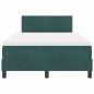 vidaXL Letto a Molle con Materasso & LED Verde Scuro 120x190 cm Velluto vidaXL Letto a Molle con Materasso & LED Verde Scuro 120x190 cm Velluto