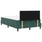 vidaXL Letto a Molle con Materasso & LED Verde Scuro 120x190 cm Velluto vidaXL Letto a Molle con Materasso & LED Verde Scuro 120x190 cm Velluto