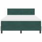 vidaXL Letto a Box con Materasso e LED Verde Scuro 140x190 cm Velluto vidaXL Letto a Box con Materasso e LED Verde Scuro 140x190 cm Velluto