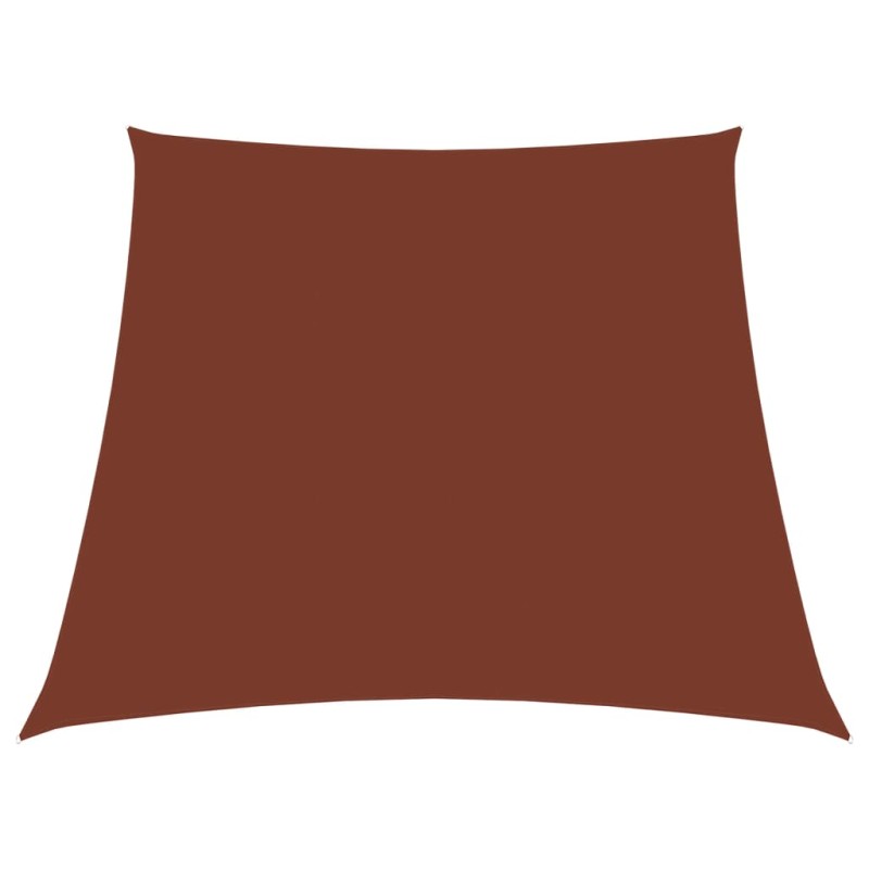 Parasole a Vela in Tela Oxford a Trapezio 4/5x4 m Terracotta Parasole a Vela in Tela Oxford a Trapezio 4/5x4 m Terracotta