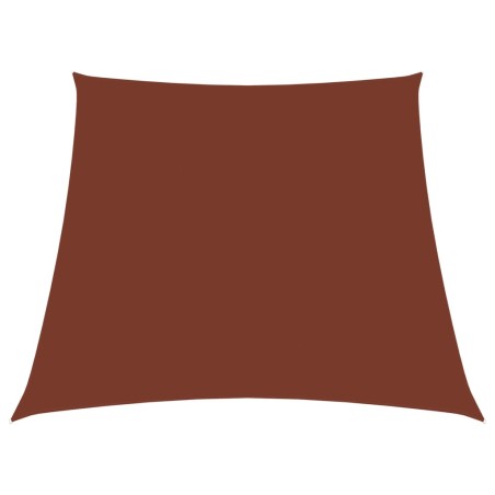 Parasole a Vela in Tela Oxford a Trapezio 4/5x4 m Terracotta