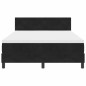 Letto a molle vitaXL con materasso e LED Nero 140x200 cm Velluto