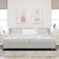vidaXL Letto con Sottospranga e Materasso & Luce LED Grigio Chiaro 200x200 cm Velluto vidaXL Letto con Sottospranga e Materasso & Luce LED Grigio Chiaro 200x200 cm Velluto
