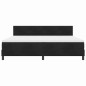 vidaXL Letto con Box Spring e Materasso & LED Nero 200x200 cm Velluto vidaXL Letto con Box Spring e Materasso & LED Nero 200x200 cm Velluto