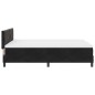 vidaXL Letto Box Spring con Materasso e LED Nero 140x190 cm Velluto vidaXL Letto Box Spring con Materasso e LED Nero 140x190 cm Velluto