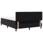 vidaXL Letto Box Spring con Materasso e LED Nero 140x190 cm Velluto vidaXL Letto Box Spring con Materasso e LED Nero 140x190 cm Velluto