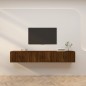 Mobili Porta TV a Parete 3 pz Rovere Marrone 80x34,5x40 cm Mobili Porta TV a Parete 3 pz Rovere Marrone 80x34,5x40 cm