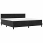 vidaXL Letto a Box con Materasso e LED Nero 200x200 cm Velluto vidaXL Letto a Box con Materasso e LED Nero 200x200 cm Velluto
