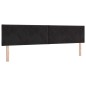 vidaXL Letto a Box con Materasso e LED Nero 200x200 cm Velluto vidaXL Letto a Box con Materasso e LED Nero 200x200 cm Velluto