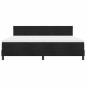 vidaXL Letto a Box con Materasso e LED Nero 200x200 cm Velluto vidaXL Letto a Box con Materasso e LED Nero 200x200 cm Velluto