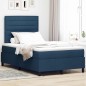 vidaXL Letto con molle e materasso LED blu, 120 x 190 cm in tessuto. vidaXL Letto con molle e materasso LED blu, 120 x 190 cm in tessuto.