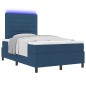vidaXL Letto con molle e materasso LED blu, 120 x 190 cm in tessuto. vidaXL Letto con molle e materasso LED blu, 120 x 190 cm in tessuto.