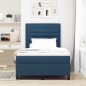 vidaXL Letto con molle e materasso LED blu, 120 x 190 cm in tessuto. vidaXL Letto con molle e materasso LED blu, 120 x 190 cm in tessuto.