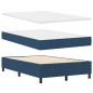 vidaXL Letto con molle e materasso LED blu, 120 x 190 cm in tessuto. vidaXL Letto con molle e materasso LED blu, 120 x 190 cm in tessuto.